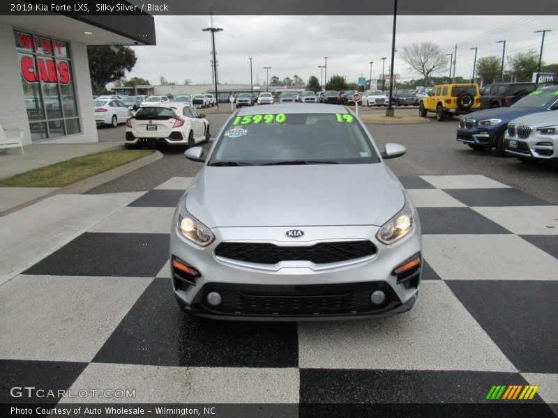 Silky Silver / Black 2019 Kia Forte LXS