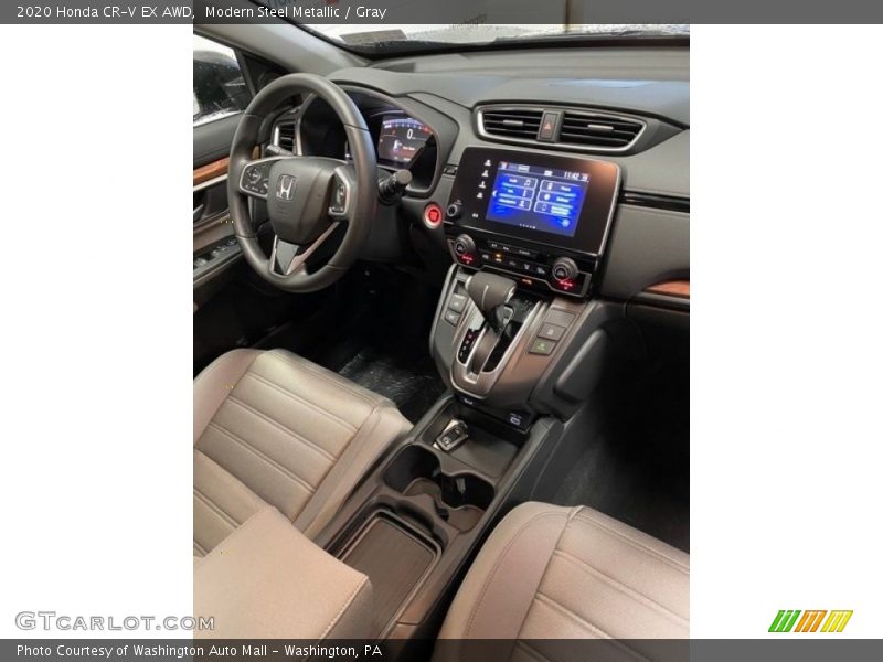 Modern Steel Metallic / Gray 2020 Honda CR-V EX AWD