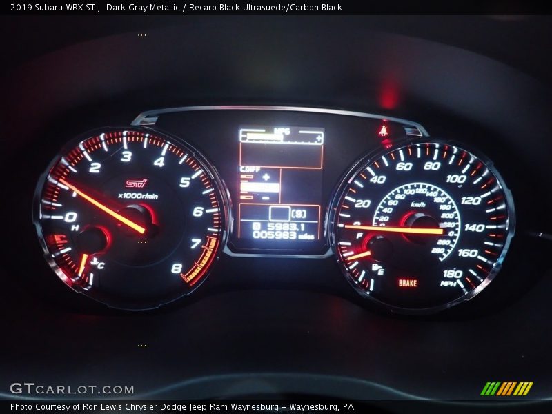  2019 WRX STI STI Gauges