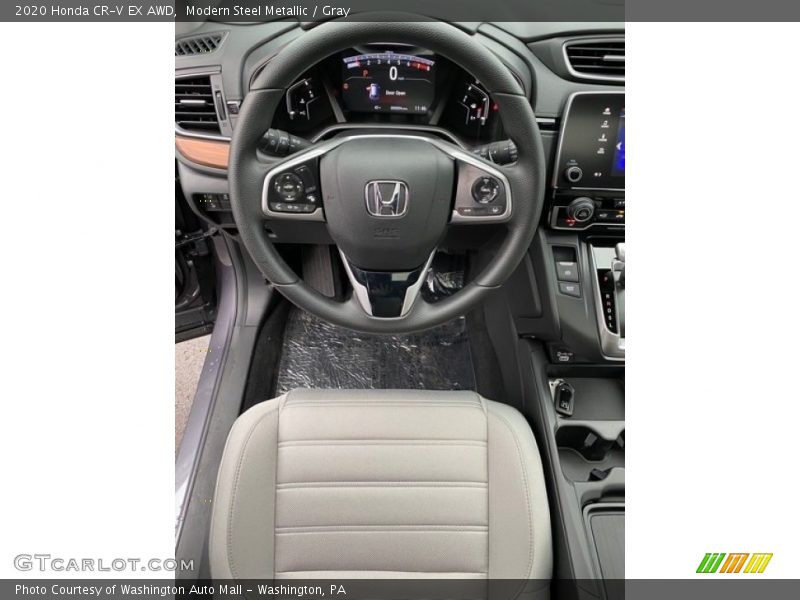Modern Steel Metallic / Gray 2020 Honda CR-V EX AWD