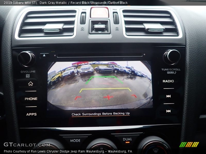 Dark Gray Metallic / Recaro Black Ultrasuede/Carbon Black 2019 Subaru WRX STI