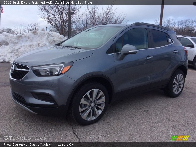 Satin Steel Metallic / Shale 2019 Buick Encore Preferred AWD