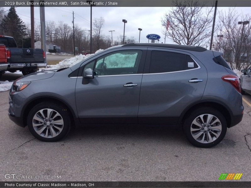 Satin Steel Metallic / Shale 2019 Buick Encore Preferred AWD