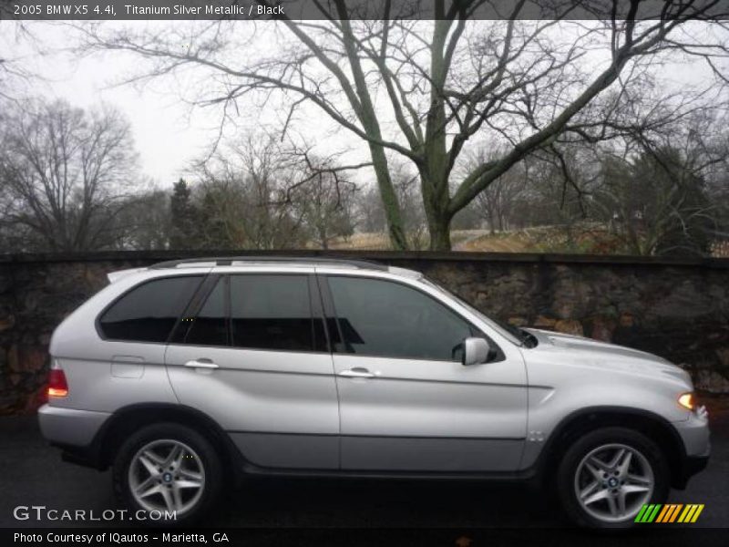 Titanium Silver Metallic / Black 2005 BMW X5 4.4i