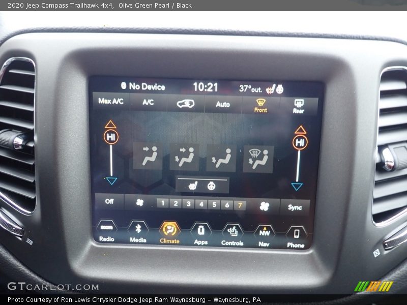 Olive Green Pearl / Black 2020 Jeep Compass Trailhawk 4x4