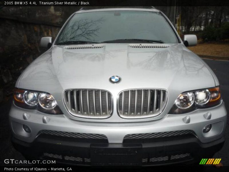 Titanium Silver Metallic / Black 2005 BMW X5 4.4i