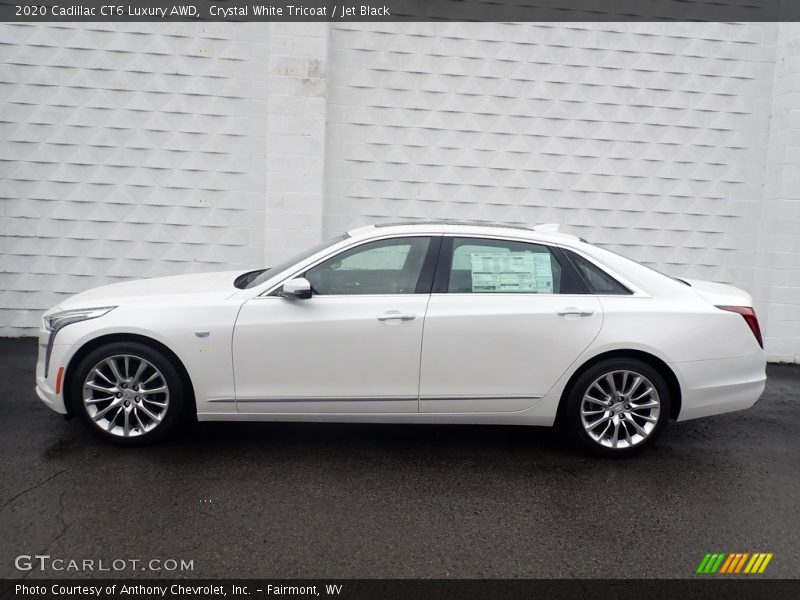 Crystal White Tricoat / Jet Black 2020 Cadillac CT6 Luxury AWD