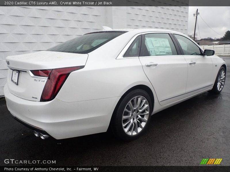 Crystal White Tricoat / Jet Black 2020 Cadillac CT6 Luxury AWD