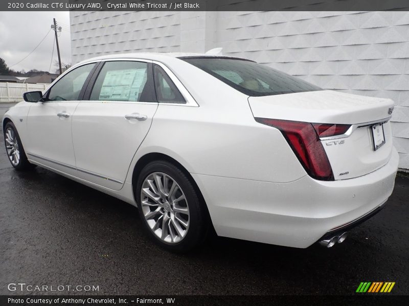 Crystal White Tricoat / Jet Black 2020 Cadillac CT6 Luxury AWD
