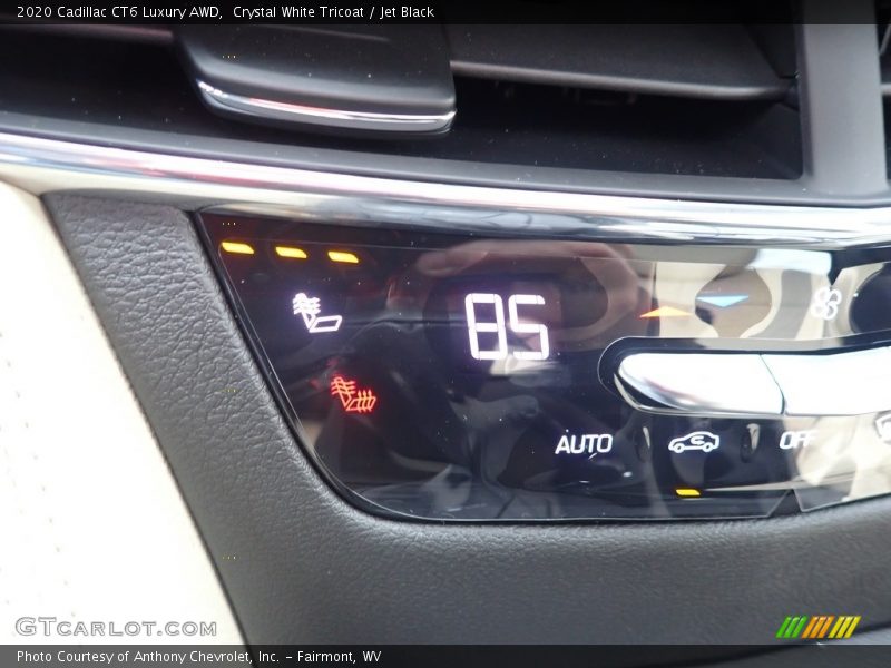 Crystal White Tricoat / Jet Black 2020 Cadillac CT6 Luxury AWD