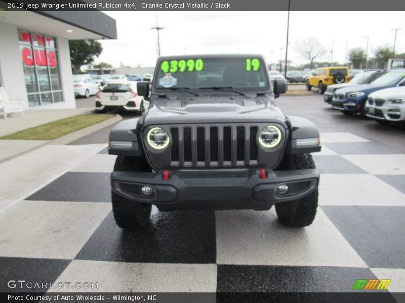 Granite Crystal Metallic / Black 2019 Jeep Wrangler Unlimited Rubicon 4x4