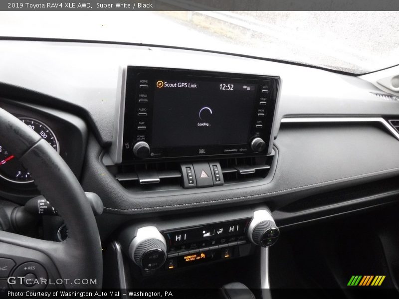 Super White / Black 2019 Toyota RAV4 XLE AWD