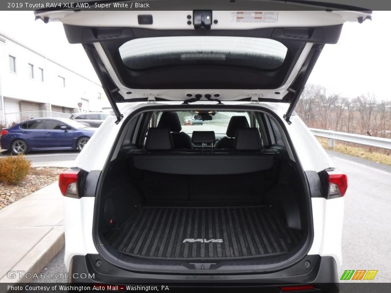Super White / Black 2019 Toyota RAV4 XLE AWD