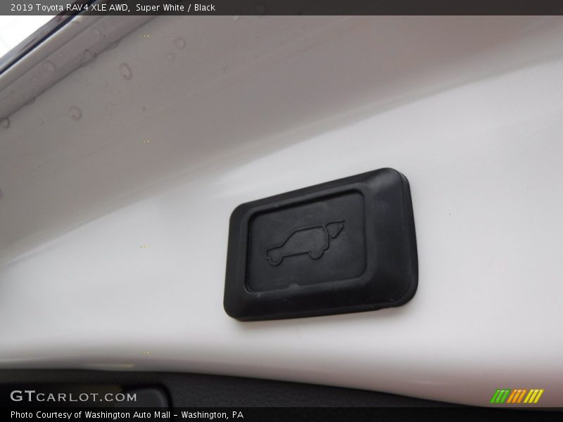 Super White / Black 2019 Toyota RAV4 XLE AWD