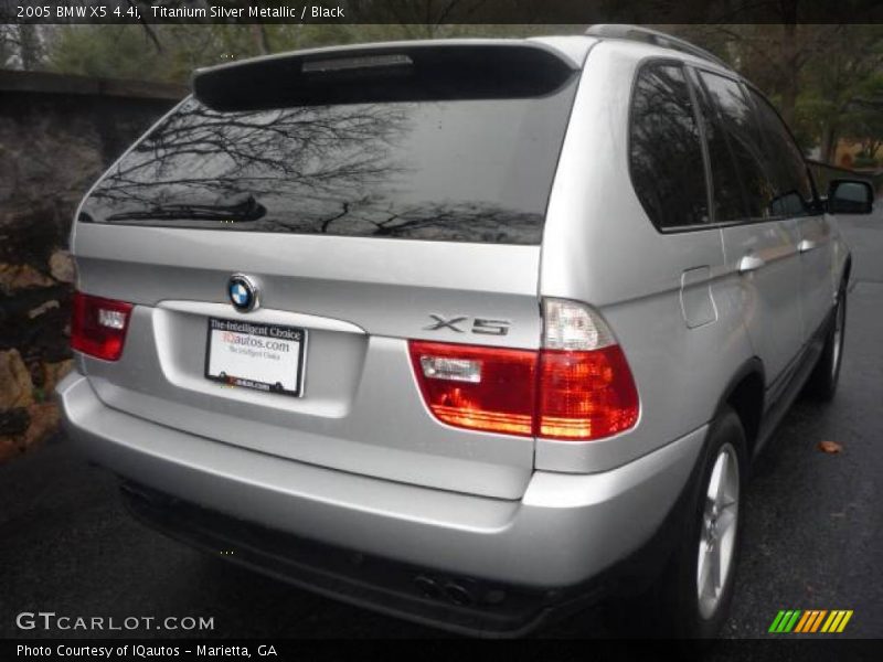 Titanium Silver Metallic / Black 2005 BMW X5 4.4i