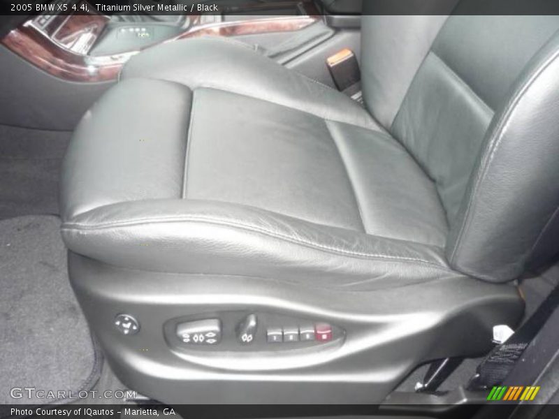 Titanium Silver Metallic / Black 2005 BMW X5 4.4i