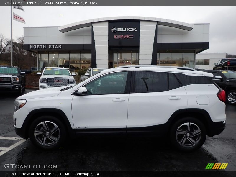 Summit White / Jet Black 2020 GMC Terrain SLT AWD