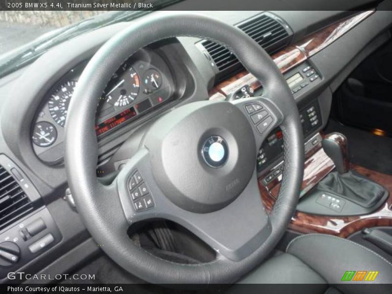 Titanium Silver Metallic / Black 2005 BMW X5 4.4i