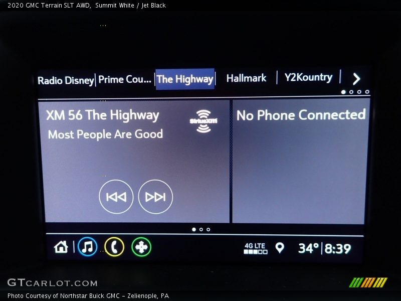 Summit White / Jet Black 2020 GMC Terrain SLT AWD