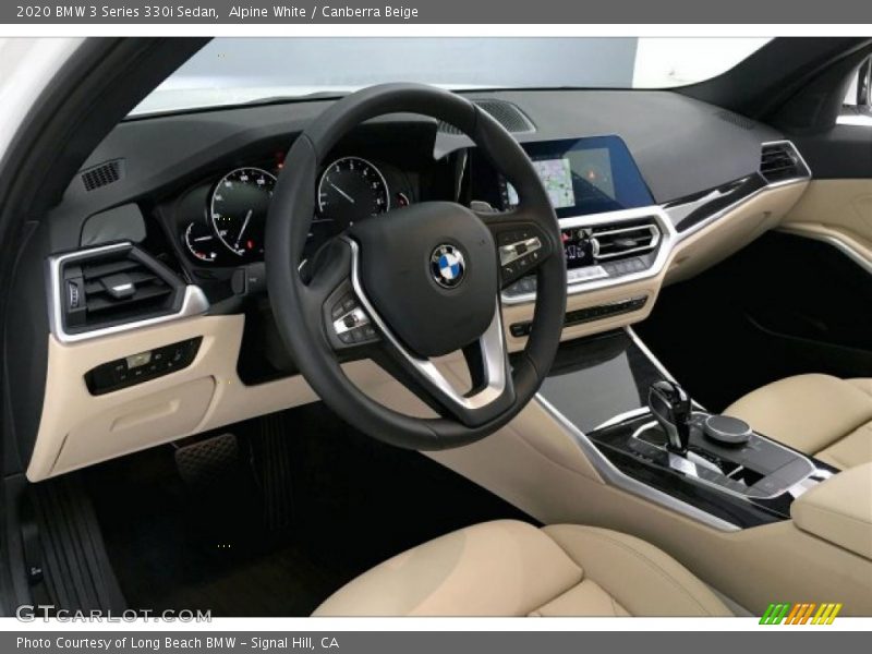 Alpine White / Canberra Beige 2020 BMW 3 Series 330i Sedan