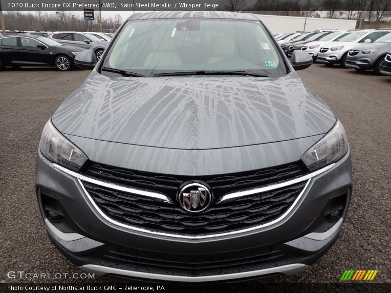 Satin Steel Metallic / Whisper Beige 2020 Buick Encore GX Preferred AWD