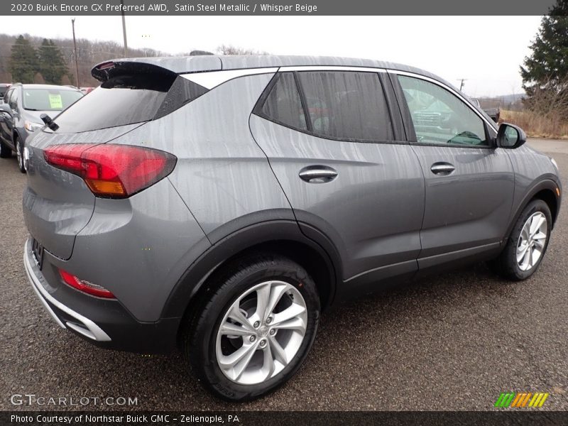 Satin Steel Metallic / Whisper Beige 2020 Buick Encore GX Preferred AWD