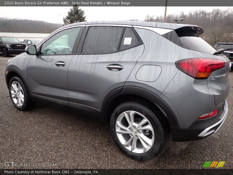 Satin Steel Metallic / Whisper Beige 2020 Buick Encore GX Preferred AWD