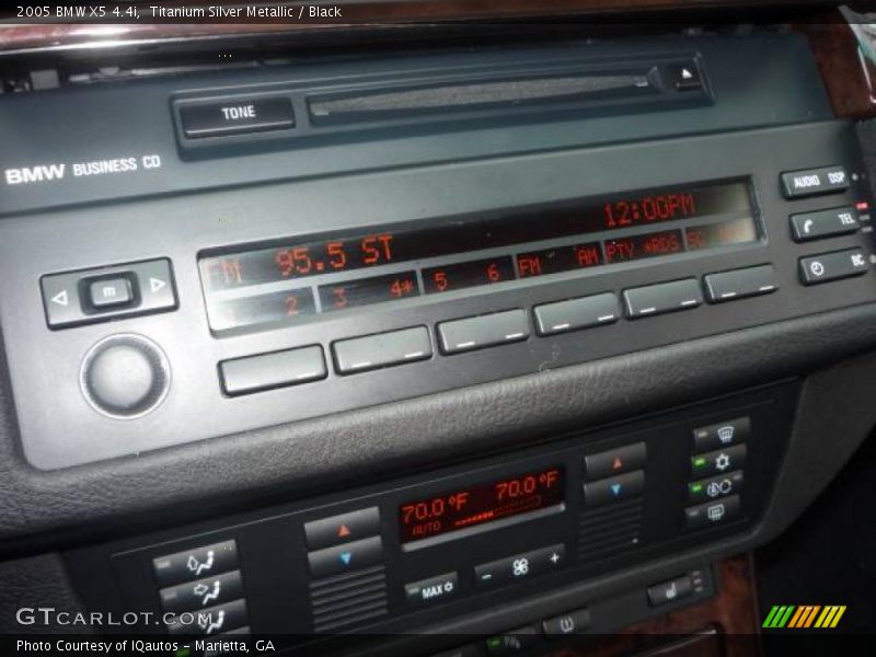 Titanium Silver Metallic / Black 2005 BMW X5 4.4i