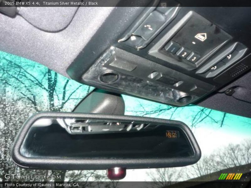 Titanium Silver Metallic / Black 2005 BMW X5 4.4i