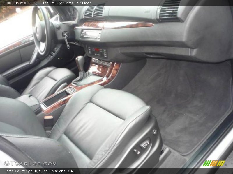 Titanium Silver Metallic / Black 2005 BMW X5 4.4i