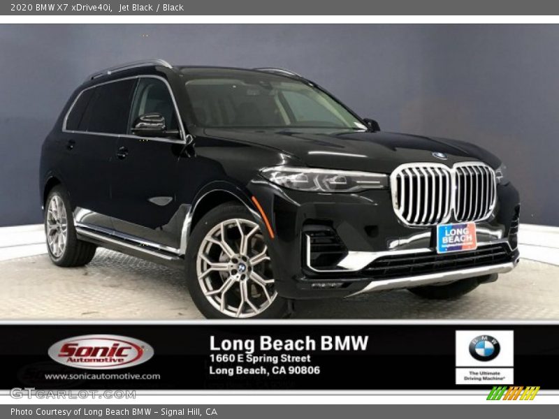 Jet Black / Black 2020 BMW X7 xDrive40i