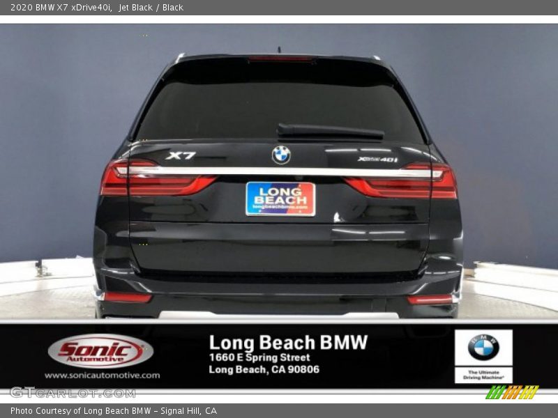 Jet Black / Black 2020 BMW X7 xDrive40i