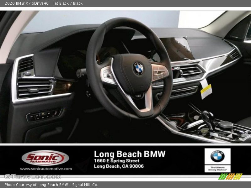 Jet Black / Black 2020 BMW X7 xDrive40i