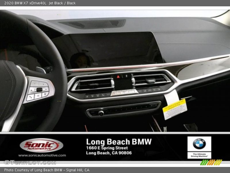 Jet Black / Black 2020 BMW X7 xDrive40i