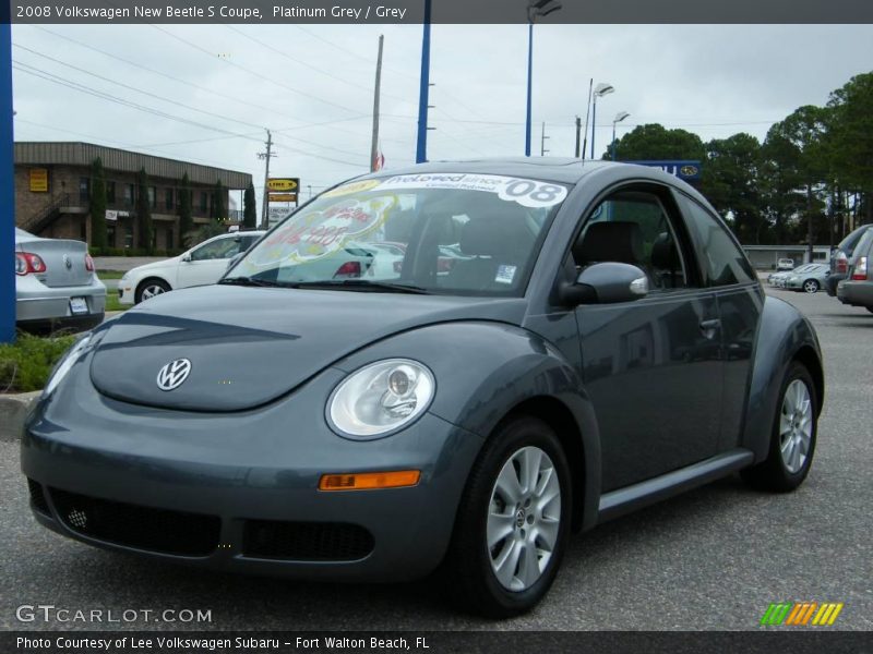 Platinum Grey / Grey 2008 Volkswagen New Beetle S Coupe