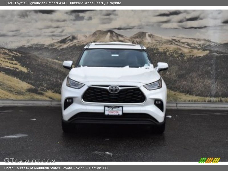 Blizzard White Pearl / Graphite 2020 Toyota Highlander Limited AWD