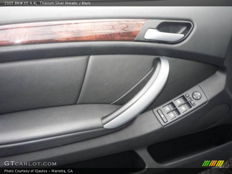 Titanium Silver Metallic / Black 2005 BMW X5 4.4i
