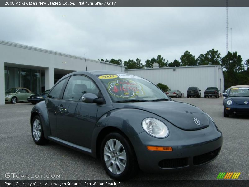 Platinum Grey / Grey 2008 Volkswagen New Beetle S Coupe