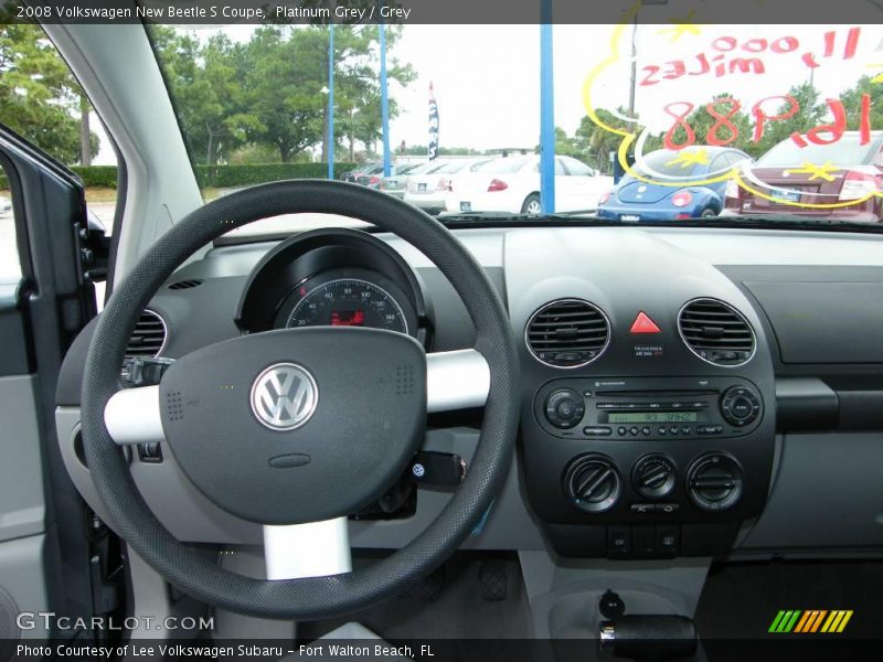 Platinum Grey / Grey 2008 Volkswagen New Beetle S Coupe