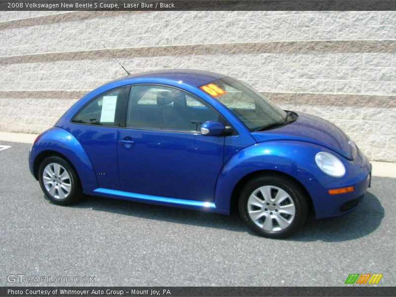 Laser Blue / Black 2008 Volkswagen New Beetle S Coupe