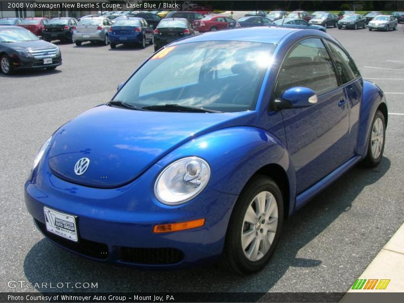 Laser Blue / Black 2008 Volkswagen New Beetle S Coupe