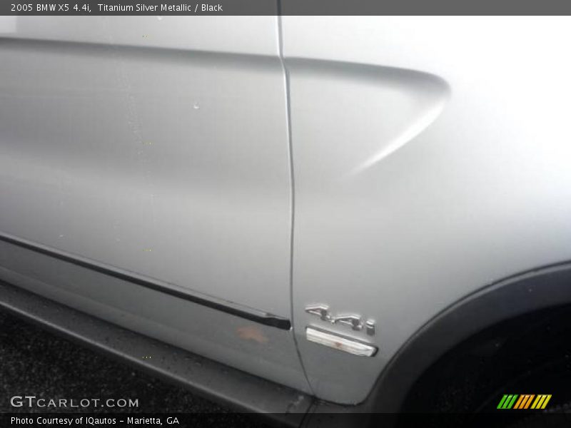 Titanium Silver Metallic / Black 2005 BMW X5 4.4i