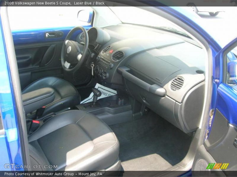 Laser Blue / Black 2008 Volkswagen New Beetle S Coupe