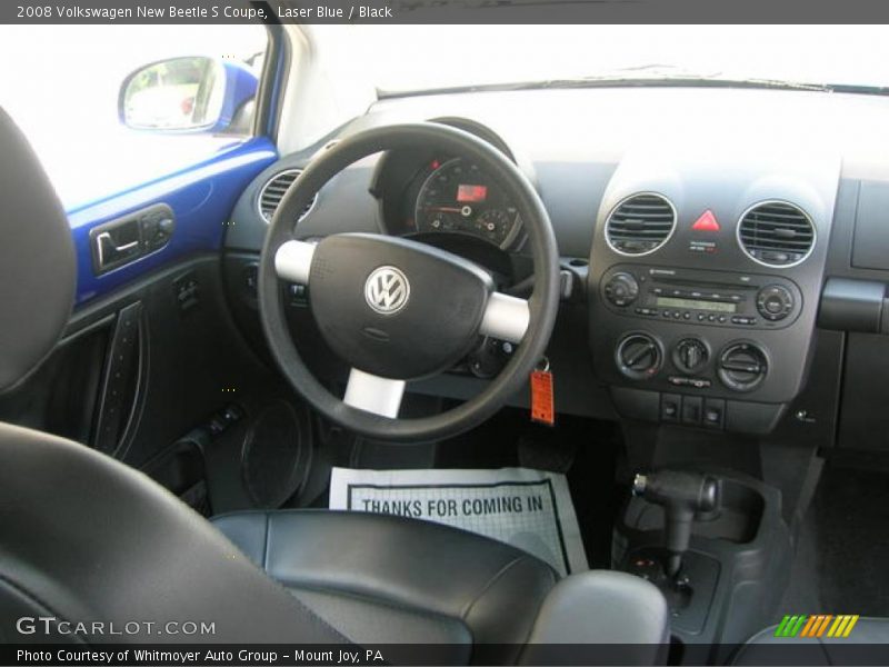 Laser Blue / Black 2008 Volkswagen New Beetle S Coupe