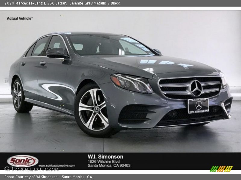 Selenite Grey Metallic / Black 2020 Mercedes-Benz E 350 Sedan