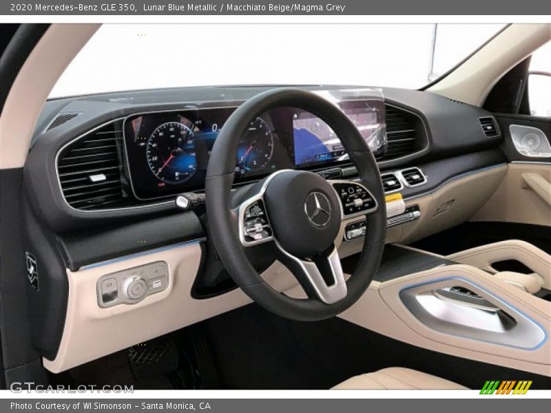 Lunar Blue Metallic / Macchiato Beige/Magma Grey 2020 Mercedes-Benz GLE 350