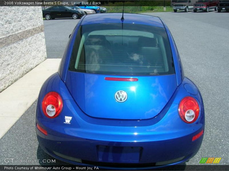 Laser Blue / Black 2008 Volkswagen New Beetle S Coupe