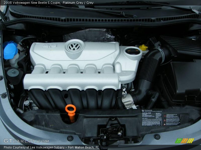 Platinum Grey / Grey 2008 Volkswagen New Beetle S Coupe