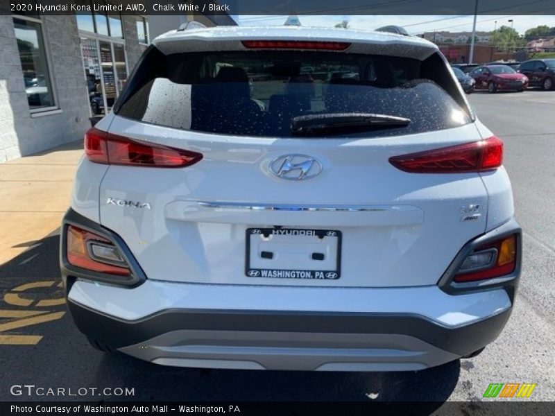 Chalk White / Black 2020 Hyundai Kona Limited AWD