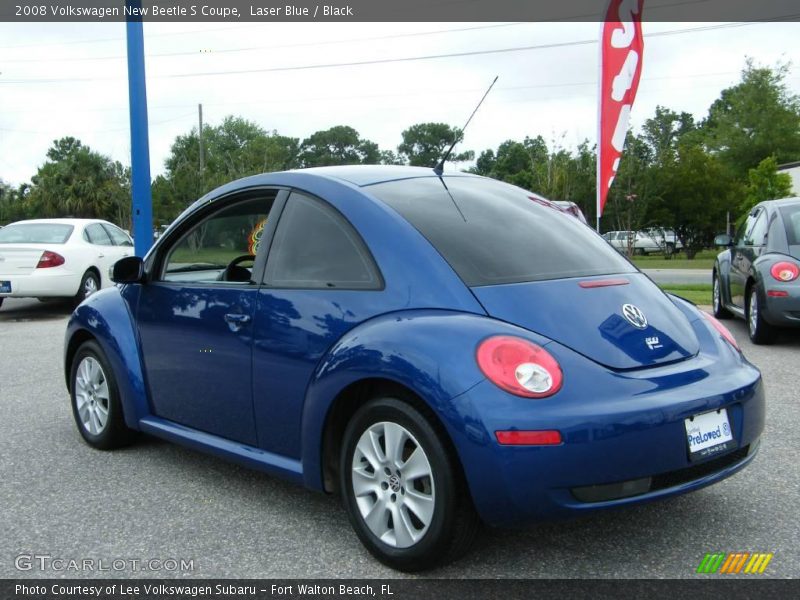 Laser Blue / Black 2008 Volkswagen New Beetle S Coupe